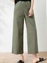 Damen Unifarben Lang Hose Lässig Frühling/Herbst Hose