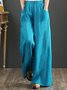 Damen Unifarben Lang Hose Lässig Frühling/Herbst Hose