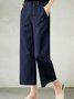 Damen Unifarben Lang Hose Lässig Frühling/Herbst Hose