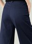 Damen Unifarben Lang Hose Lässig Frühling/Herbst Hose