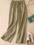 Damen Unifarben Lang Hose Lässig Frühling/Herbst Hose