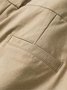 Damen Unifarben Lang Hose Lässig Frühling/Herbst Hose
