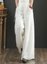 Damen Unifarben Lang Hose Lässig Frühling/Herbst Hose
