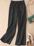Damen Unifarben Lang Hose Lässig Frühling/Herbst Hose