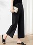 Damen Unifarben Lang Hose Lässig Frühling/Herbst Hose