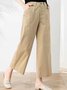 Damen Unifarben Lang Hose Lässig Frühling/Herbst Hose