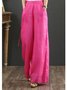 Damen Unifarben Lang Hose Lässig Frühling/Herbst Hose