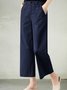 Damen Unifarben Lang Hose Lässig Frühling/Herbst Hose