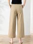 Damen Unifarben Lang Hose Lässig Frühling/Herbst Hose