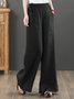 Damen Unifarben Lang Hose Lässig Frühling/Herbst Hose