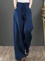 Damen Unifarben Lang Hose Lässig Frühling/Herbst Hose