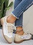 Alle Jahreszeiten PU Geblümt Flache Schuhe
