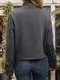 Damen Frühling/Herbst Oberbekleidung Lässig Unifarben Schal Jacke