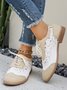 Alle Jahreszeiten PU Geblümt Flache Schuhe