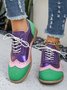 Alle Jahreszeiten PU Geblümt Flache Schuhe