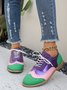 Alle Jahreszeiten PU Geblümt Flache Schuhe