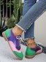 Alle Jahreszeiten PU Geblümt Flache Schuhe