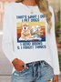 Damen Langarm T-Shirts T-Shirt Frühling/Herbst Unifarben Baumwolle Rundhals Täglich Ausgehen Lässig Oberteile