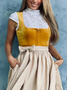 Dirndl Oktoberfest Outfit Spitze Retro Elegante Festliche Party Kleid Damen Wiesn Bier Kleidung
