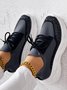 Lässig Unifarben Alle Jahreszeiten Flyknit Sneakers