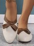 PU Farbblock Lässig Alle Jahreszeiten Flache Schuhe