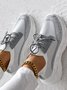 Lässig Unifarben Alle Jahreszeiten Flyknit Sneakers
