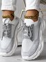 Lässig Unifarben Alle Jahreszeiten Flyknit Sneakers