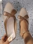 PU Farbblock Lässig Alle Jahreszeiten Flache Schuhe
