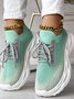 Lässig Unifarben Alle Jahreszeiten Flyknit Sneakers
