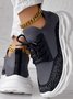 Lässig Unifarben Alle Jahreszeiten Flyknit Sneakers
