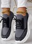 Lässig Unifarben Alle Jahreszeiten Flyknit Sneakers