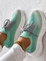Lässig Unifarben Alle Jahreszeiten Flyknit Sneakers