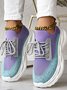 Lässig Unifarben Alle Jahreszeiten Flyknit Sneakers