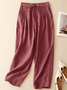 Damen Unifarben Lang Hose Lässig Frühling/Herbst Hose