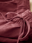 Damen Unifarben Lang Hose Lässig Frühling/Herbst Hose