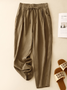 Damen Unifarben Lang Hose Lässig Frühling/Herbst Hose