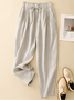 Damen Unifarben Lang Hose Lässig Frühling/Herbst Hose