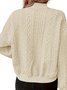 Damen Frühling/Herbst Oberbekleidung Lässig Reißverschluss Unifarben Langarm Jacke
