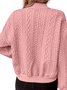 Damen Frühling/Herbst Oberbekleidung Lässig Reißverschluss Unifarben Langarm Jacke