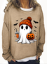 Süß Geist Halloween Lässig Sweatshirt