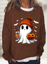 Süß Geist Halloween Lässig Sweatshirt