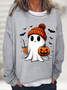 Süß Geist Halloween Lässig Sweatshirt