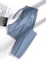 Damen Hose Elastische Taille Haremshosen Täglich Ausgehen Lässig Reißverschluss Nylon Unifarben Frühling/Herbst Hose