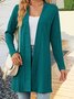Damen Frühling/Herbst Oberbekleidung Lässig Unifarben Langarm Jacke