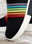 Unifarben Lässig Alle Jahreszeiten Textil Flyknit Sneakers
