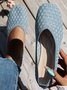Alle Jahreszeiten Unifarben Textil Lässig Flache Schuhe