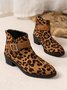 Unifarben Herbst Kunstwildleder Chelsea Stiefelette