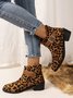 Unifarben Herbst Kunstwildleder Chelsea Stiefelette