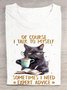 Damen Textbriefe Kurzarm T-Shirts T-Shirt Rundhals Lässig Sommer Oberteile