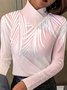 Damen Langarm Bluse Frühling/Herbst Geblümt Print Täglich Ausgehen Retro Oberteile